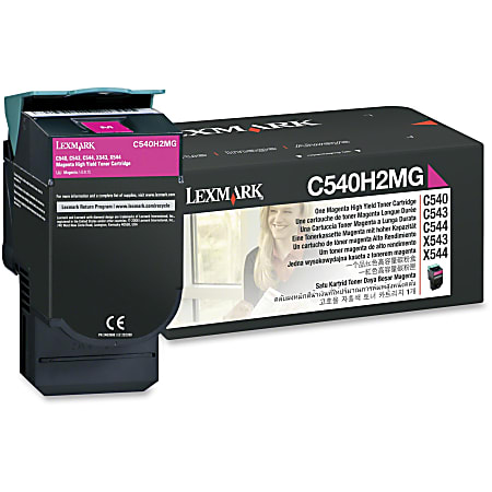 Lexmark™ C540H2MG High-Yield Magenta Toner Cartridge