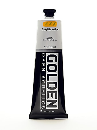 Golden OPEN Acrylic Paint, 5 Oz Tube, Diarylide Yellow