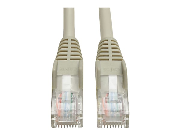 Eaton Tripp Lite Series Cat5e 350 MHz Snagless Molded (UTP) Ethernet Cable (RJ45 M/M), PoE - Gray, 6 ft. (1.83 m) - Patch cable - RJ-45 (M) to RJ-45 (M) - 6 ft - UTP - CAT 5e - IEEE 802.3ba - molded, snagless, stranded - gray