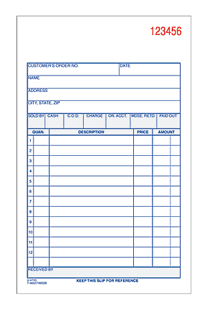 Adams® Carbonless 3-Part Sales Book, 4 3/16" x 7 3/16", Pack Of 50 Sets