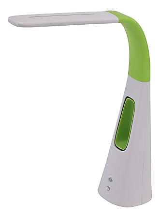 Bostitch® LED Desk Lamp With Bladeless Fan, 15-5/8"H, Lime Green