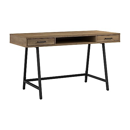 Bush Furniture Steele 54"W Writing Desk, Reclaimed Pine, Standard Delivery