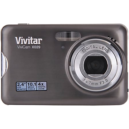 Vivitar ViviCam X029 10.1 Megapixel Compact Camera - Black