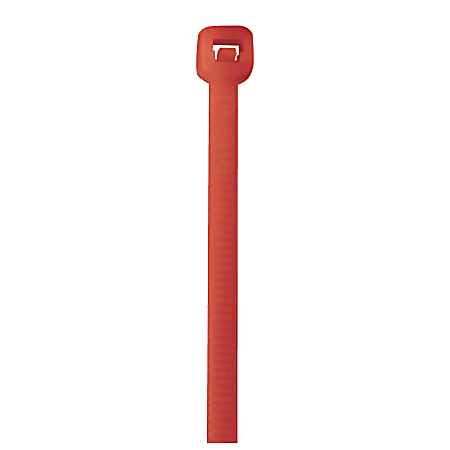Partners Brand Color Cable Ties, 14", Fluorescent Red, Case Of 1,000