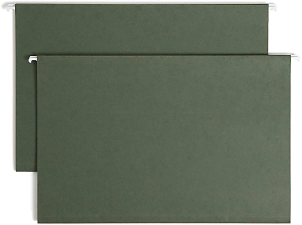 Smead® Premium Box-Bottom Hanging Folders, 1" Expansion, Legal Size, Standard Green, Box Of 25