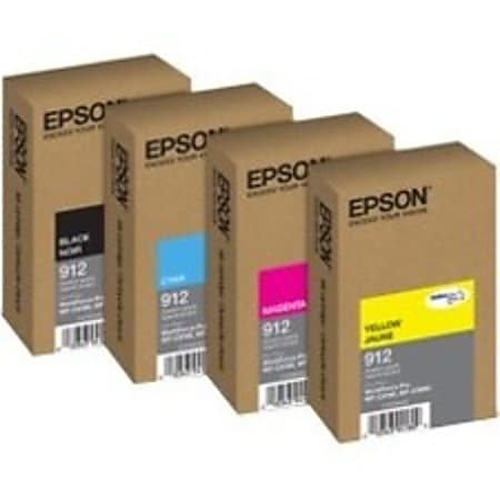 Epson DURABrite Pro 912 Original Standard Yield Inkjet Ink Cartridge - Yellow Pack - 1700 Pages