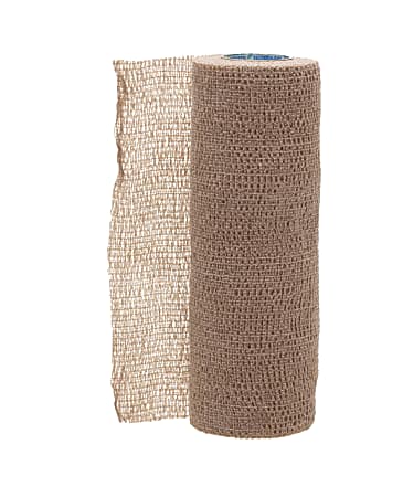 Medline CoFlex Sterile Latex Bandages, 6" x 5 Yd., Tan, Pack Of 20