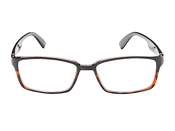 ICU Eyewear Rectangular Reading Glasses Black 2.00 - Office Depot