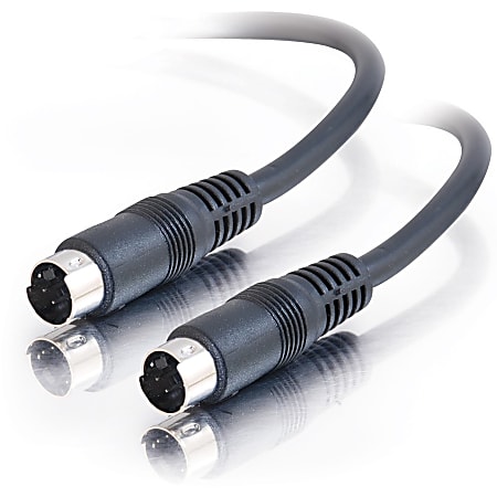 C2G Value Series - Video cable - S-Video - 4 pin mini-DIN male to 4 pin mini-DIN male - 25 ft - black - molded
