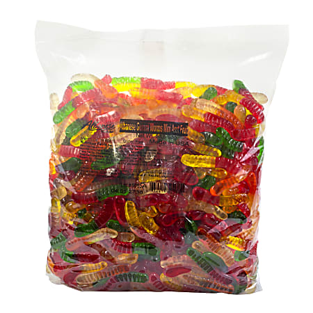 Albanese Confectionery Mini Fruit Gummy Worms, 5-Lb Bag