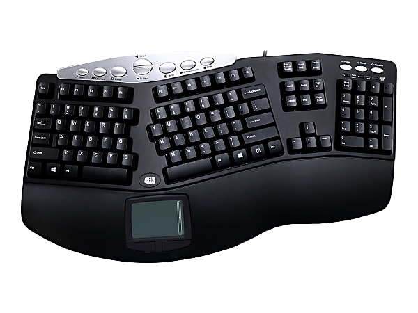 Adesso Tru-Form PCK-308UB Pro Contoured Ergonomic Keyboard, Black