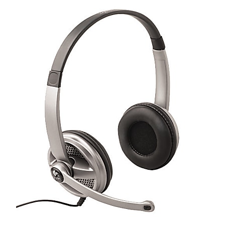 Logitech® Premium Stereo On-Ear Headset, Black