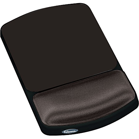 Fellowes Crystals Gel Mousepad Wrist Support Black