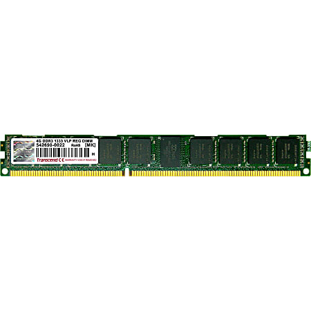 Transcend 4GB DDR3 SDRAM Memory Module - For Server - 4 GB DDR3 SDRAM - 1333 MHz - ECC - Registered - 240-pin - DIMM