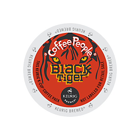 Coffee People Black Tiger Bold Coffee Single-Serve K-Cup®, Carton Of 24