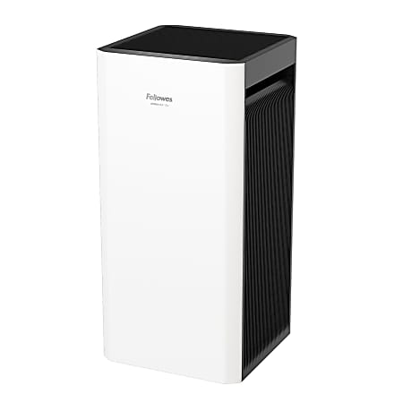 Fellowes® AeraMax® SV HEPA Air Purifier, 1,500 Sq. Ft. Coverage, 31-1/8"H x 14-1/2"W x 14-9/16"D, White/Black