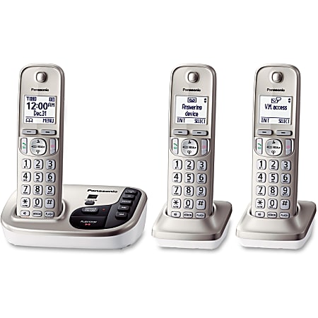 Panasonic KX-TGD223N Expandable Digital Cordless Answering System with 3 Handsets
