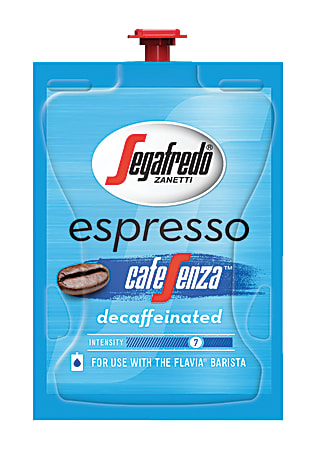 MARS DRINKS™ Flavia® Coffee Segafredo® Espresso Café Sensa™ Decaf Freshpacks, 0.25 OZ, Case Of 72