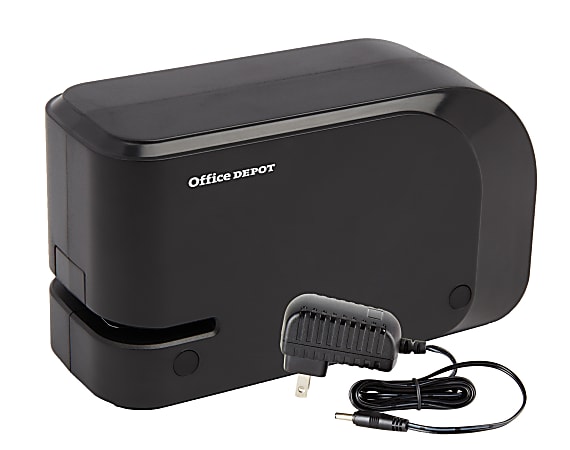 Office Depot® Brand Half-Strip Compact Electric Stapler, 5" x 2", Black