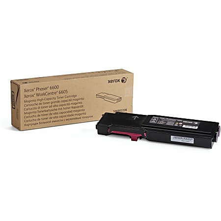 Xerox® 6600 Magenta High Yield Toner Cartridge, 106R02226