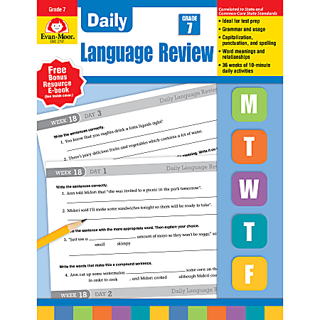 Evan-Moor® Daily Language Review, Grade 7