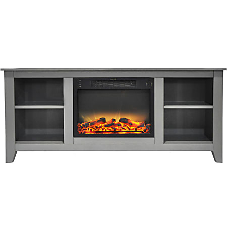 Cambridge® Santa Monica Electric Fireplace With Enhanced Log Display, Gray