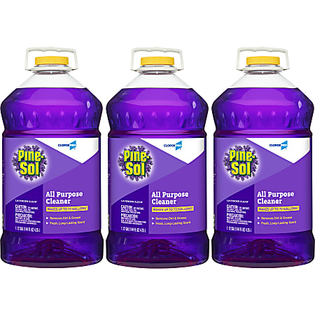 Pine-Sol® Lavender Cleaner, 144 Oz Bottle, Case Of 3