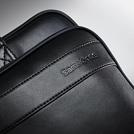 Samsonite luggage leather slim briefcase clearance