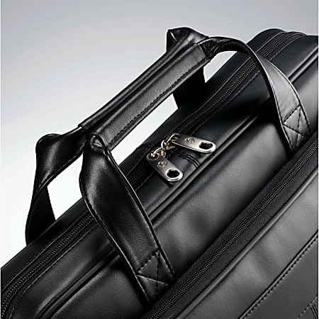 Samsonite Black Expandable Leather Business Case