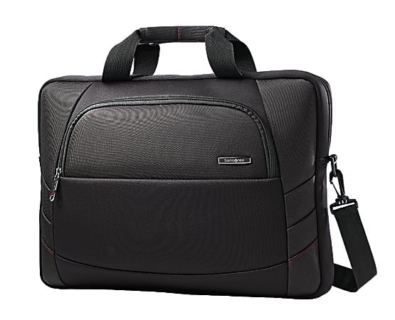 Samsonite® Xenon 2 Slim Briefcase Laptop Bag For Laptops Up To 17.3", Black