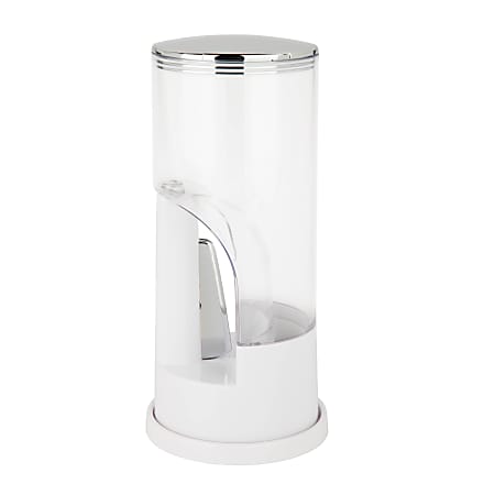 Zevro Indispensable Plastic Coffee Dispenser, 8 Oz, White