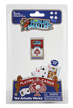 Super Impulse World’s Smallest Playing Cards, Multicolor