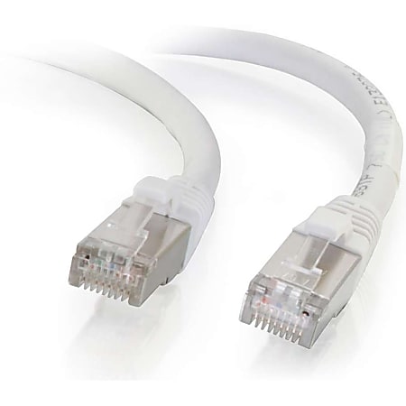 C2G 5ft Cat6 Snagless Shielded (STP)Ethernet Network Patch Cable - White - Patch cable - RJ-45 (M) to R - 00918
