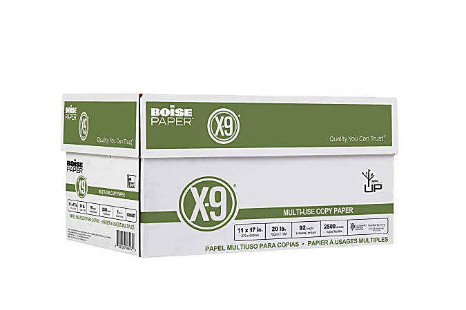Boise X 9 Multi Use Printer Copier Paper Ledger Size 11 x 17