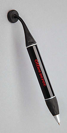 Magnetic Ballpoint Twist Pen, Medium Point, 1.0 mm, Assorted Barrels, Black Ink