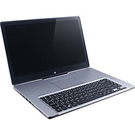 Acer Aspire R7-572-54218G1Tass - Flip-hinge design - Core i5 4210U / 1.7 GHz - Win 8.1 64-bit - 8 GB RAM - 1 TB HDD - 15.6" IPS touchscreen 1920 x 1080 (Full HD) - HD Graphics 4400 - silver
