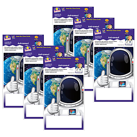 North Star Teacher Resources Launch Into Learning Astronaut Meet Our Class Cards, 36 Per Pack, Set Of 6 Packs