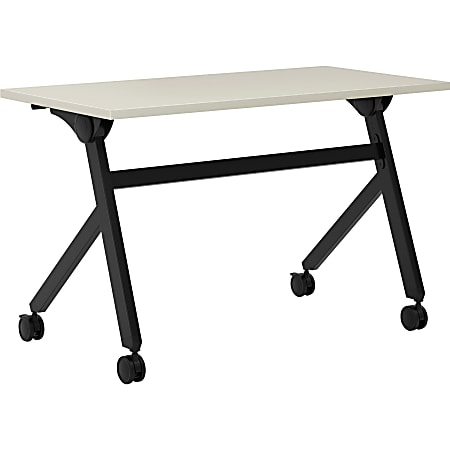 basyx by HON® Multipurpose 48"W Flip-Top Training Table, Light Gray