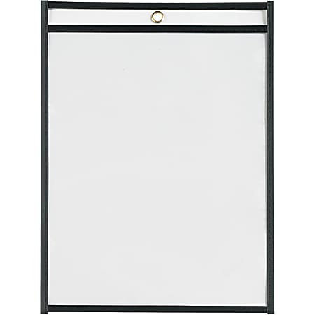 Partners Brand Job Ticket Holders, 9" x 12", Black, Pack Of 25, FSC12122ASON