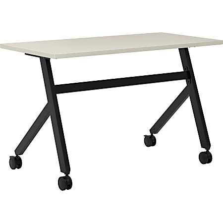basyx by HON® Multipurpose 48"W Fixed Base Training Table, Light Gray