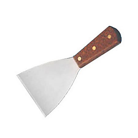 American Metalcraft Stainless-Steel Scraper, 4", Brown