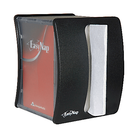 Georgia-Pacific® EasyNap® Napkin Dispenser, 7 7/10"H x 5 4/5"W x 4 4/5"D, Black