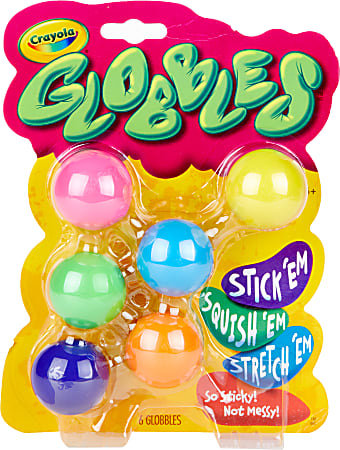 Crayola&reg; Globble Squish Toys, Assorted Colors, Set Of 6 Toys