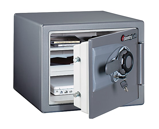 Sentry®Safe Fire-Safe® Combination Safe, 0.8-Cubic-Foot Capacity, Gunmetal Gray