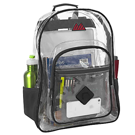 Clear plastic sale backpack near me