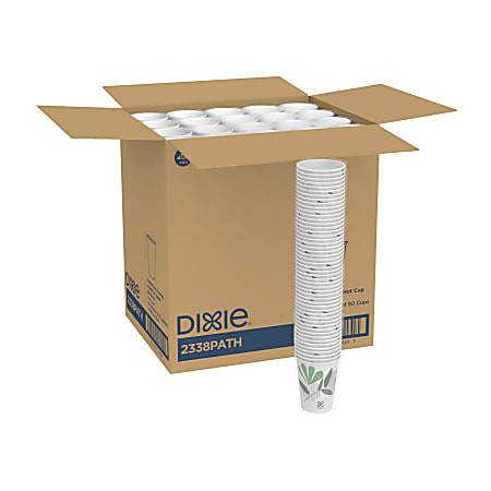 Dixie® Paper Hot Cups, 8 Oz, White, Carton Of 1,000 Cups