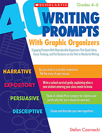 Scholastic 40 Writing Prompts With Graphic Organizers