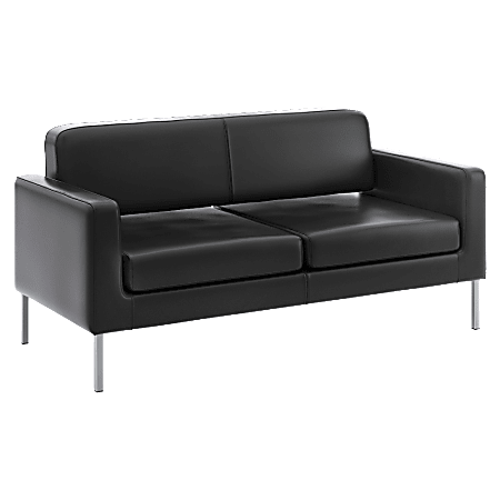 HON® Corral™ Bonded Leather Sofa, Black