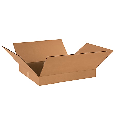 Partners Brand Corrugated Boxes, Flat, 2"H x 16"W