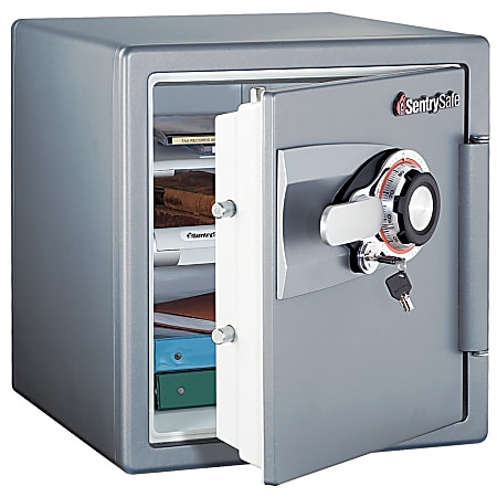 Sentry®Safe Fire-Safe® Combination Safe, 1.2-Cubic-Foot Capacity, Gunmetal Gray